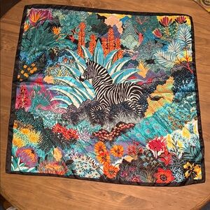 Vibrant Zebra Print Scarf